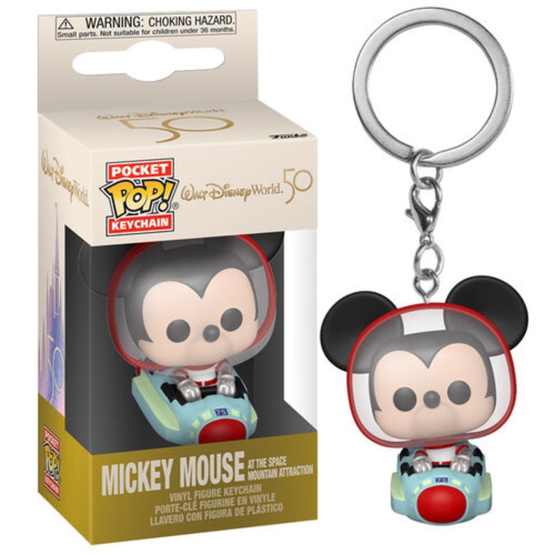 Walt Disney World 50th Pocket Pop! Keychain Mickey Space Mountain
