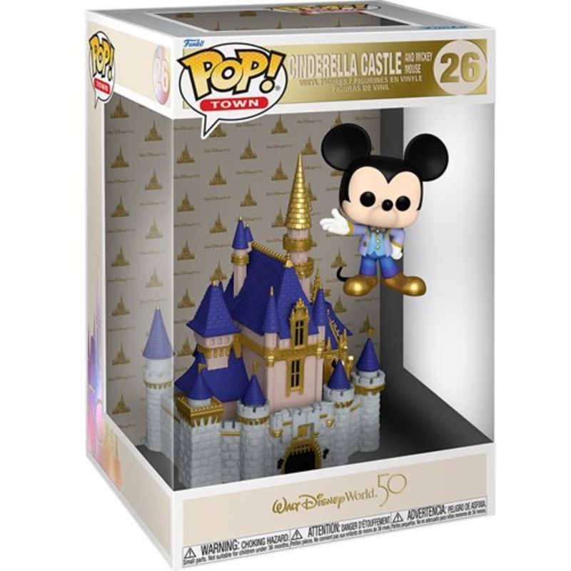 WDW 50th Town Pop! Vinyl Figure Cinderella Castle with Mickey Mouse [26]
