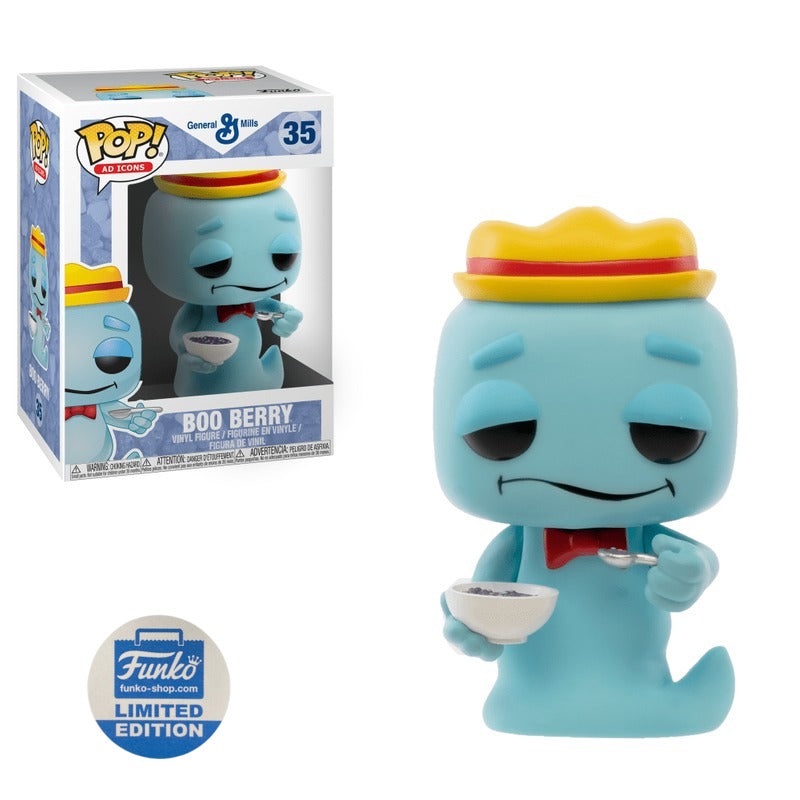 Ad Icon Pop! Vinyl Figure General Mills Boo Berry with Cereal Bowl [Funko-Shop] [35]