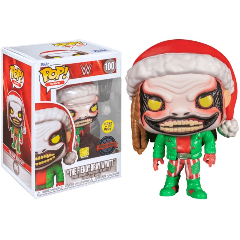 WWE Pop! Vinyl Figure The Fiend Bray Wyatt (Holiday GITD) [100]