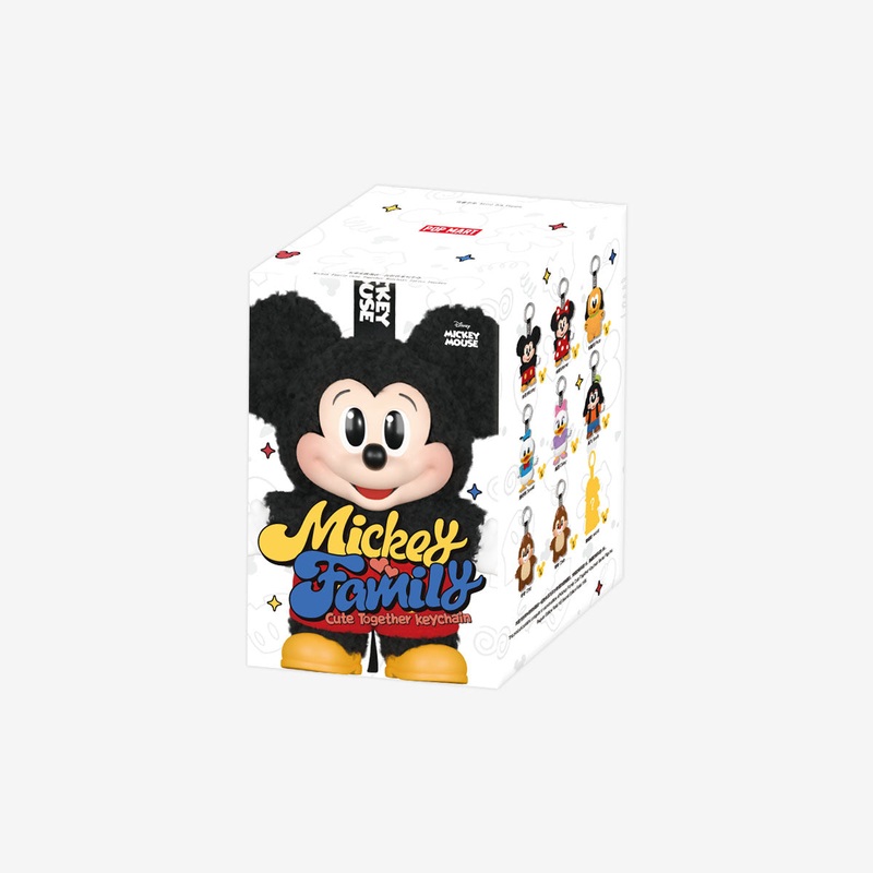 POP MART Mickey Family Cute Together Keychain Series Figures [1 Blind Box]