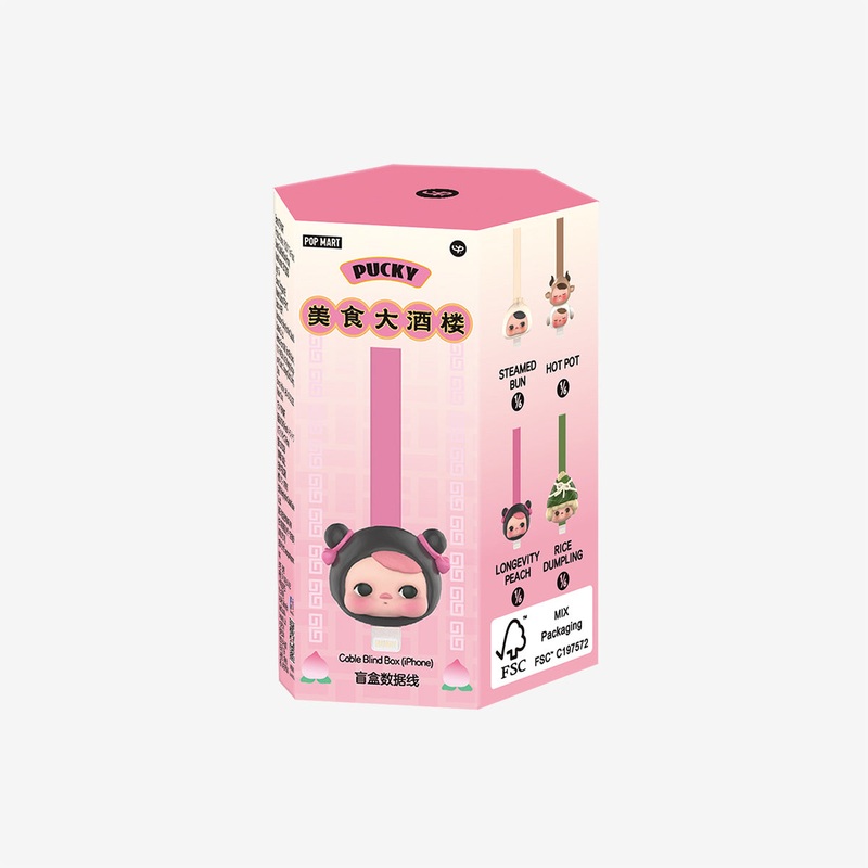POP MART PUCKY The Feast Series-Cable for iPhone [1 Blind Box]