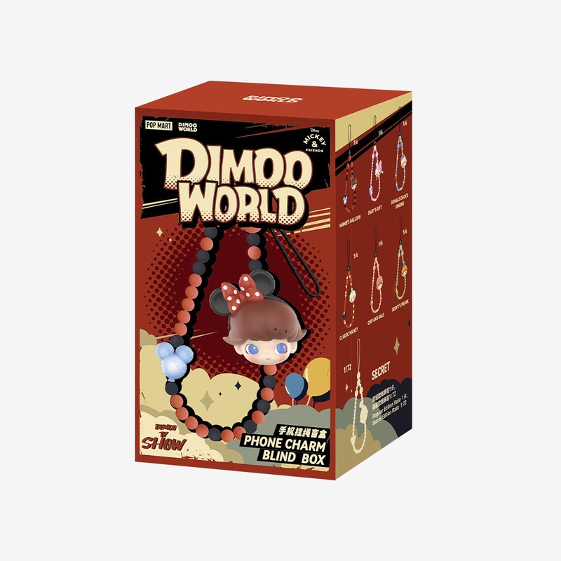 POP MART DIMOO WORLD  DISNEY Series-Mobile Phone Lanyard [1 Blind Box]