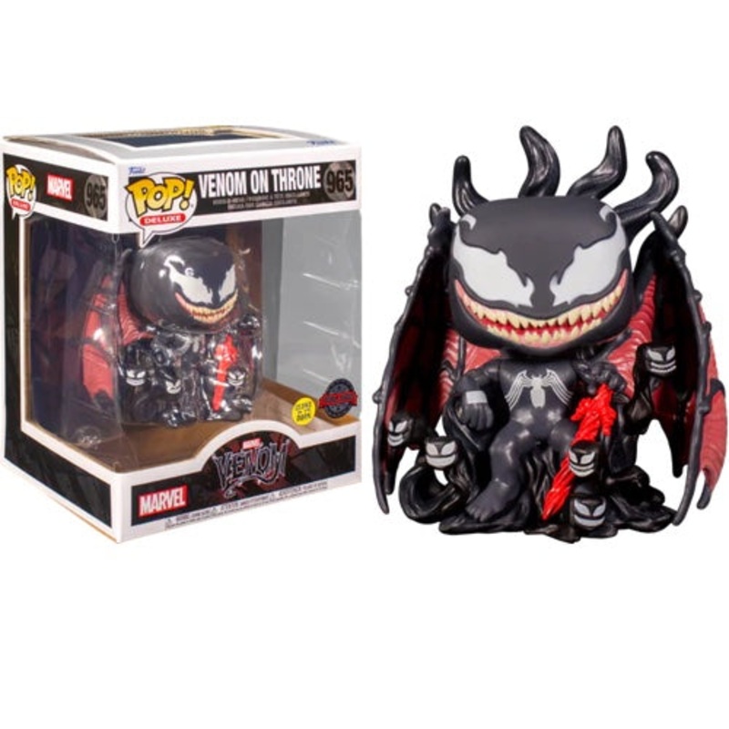 Venom Pop! Deluxe Vinyl Figure Venom on Throne (GITD SE) [965]