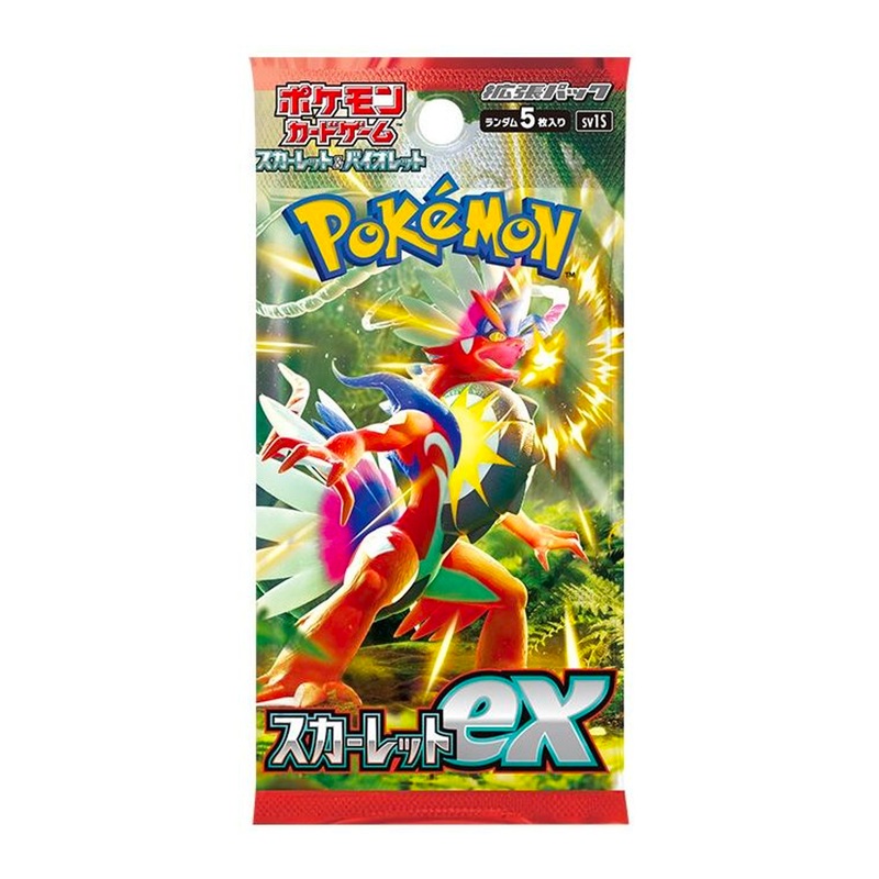 Pokemon Card Game TCG Scarlet & Violet SV1V – Scarlet ex (Japanese) Booster Pack