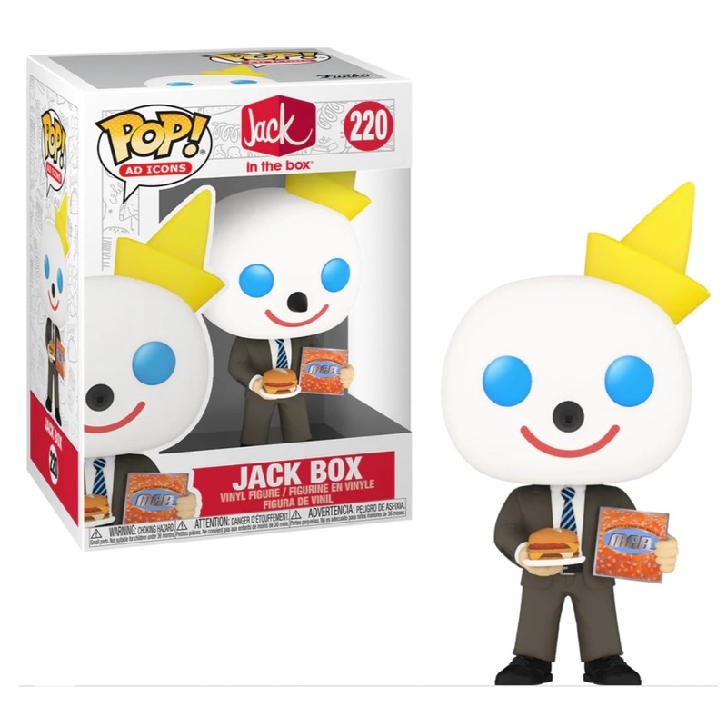 Ad Icons Pop! Vinyl Figure Jack Box [Meaty Cheese Burger] [Jack in the Box] [220]