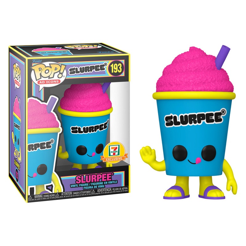 Ad Icons Pop! Vinyl Figure 7-11 Strawberry Slurpee (Blacklight | Pink) [193]