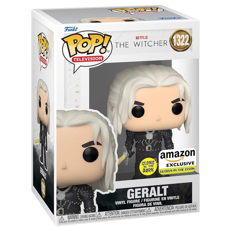 The Witcher Pop! Vinyl Figure Geralt with Sword (GITD) (Amazon Exclusive) [1322]