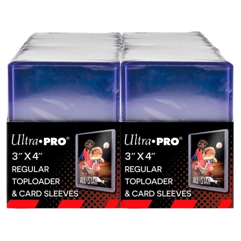 Ultra Pro 3″ x 4″ Clear Regular Toploaders and Sleeves Bundle [200 Count]