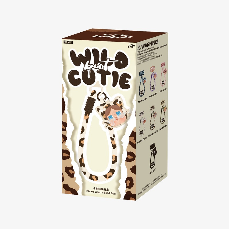 POP MART CRYBABY Wild but Cutie Series-Phone Charm [1 Blind Box]