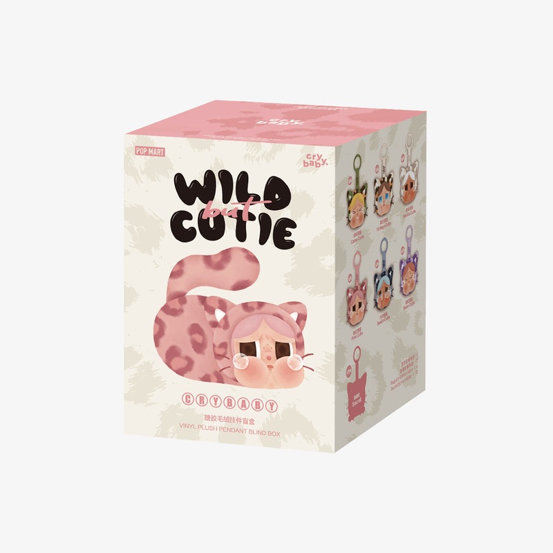 POP MART CRYBABY Wild but Cutie Series – Vinyl Plush Pendant [1 Blind Box]