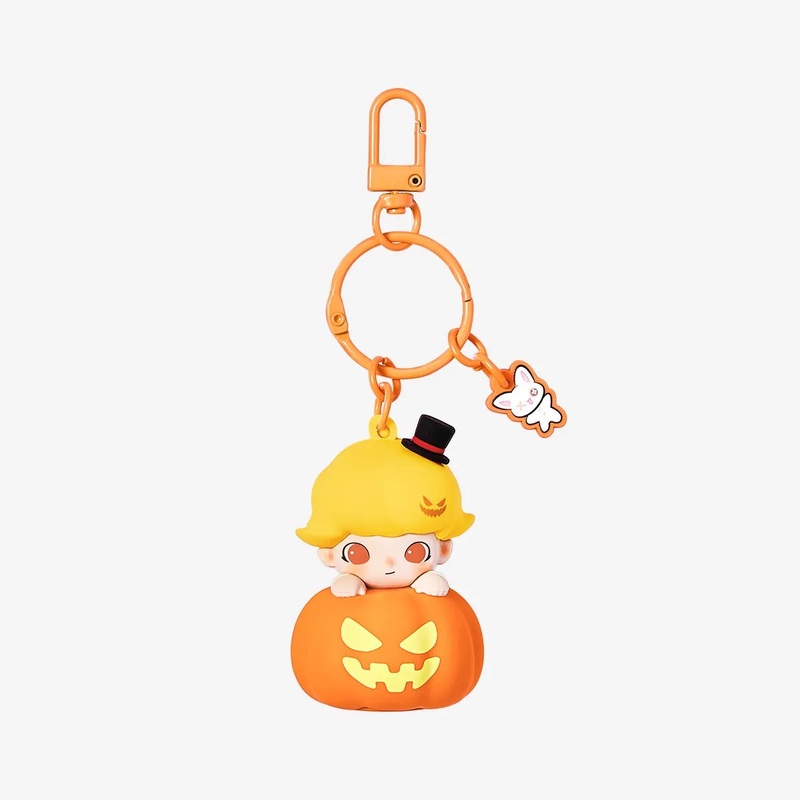 POP MART Happy Halloween Party Series Dimoo Luminous Pumpkin Pendant