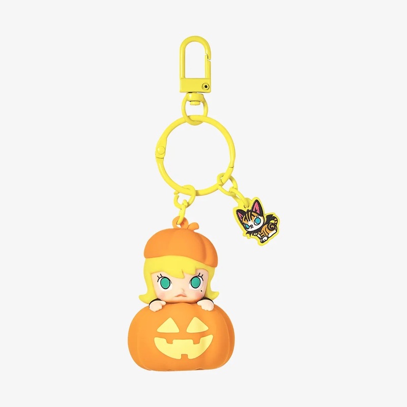 POP MART Happy Halloween Party Series Molly Luminous Pumpkin Pendant