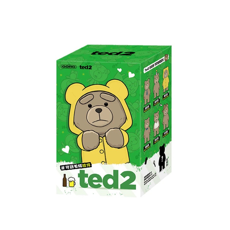 POP MART ted 2 Teddy Bear Action Plush Pendant [1 Blind Box]
