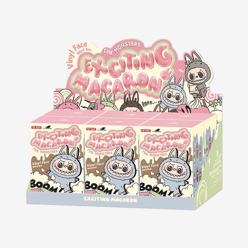 POP MART THE MONSTERS Labubu v1 – Exciting Macaron Vinyl Face [1 Sealed Case]